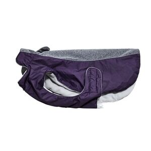 Eddie Bauer Pet Purple Fleece Lined Dog Vest Jacket Reflective Trim Large